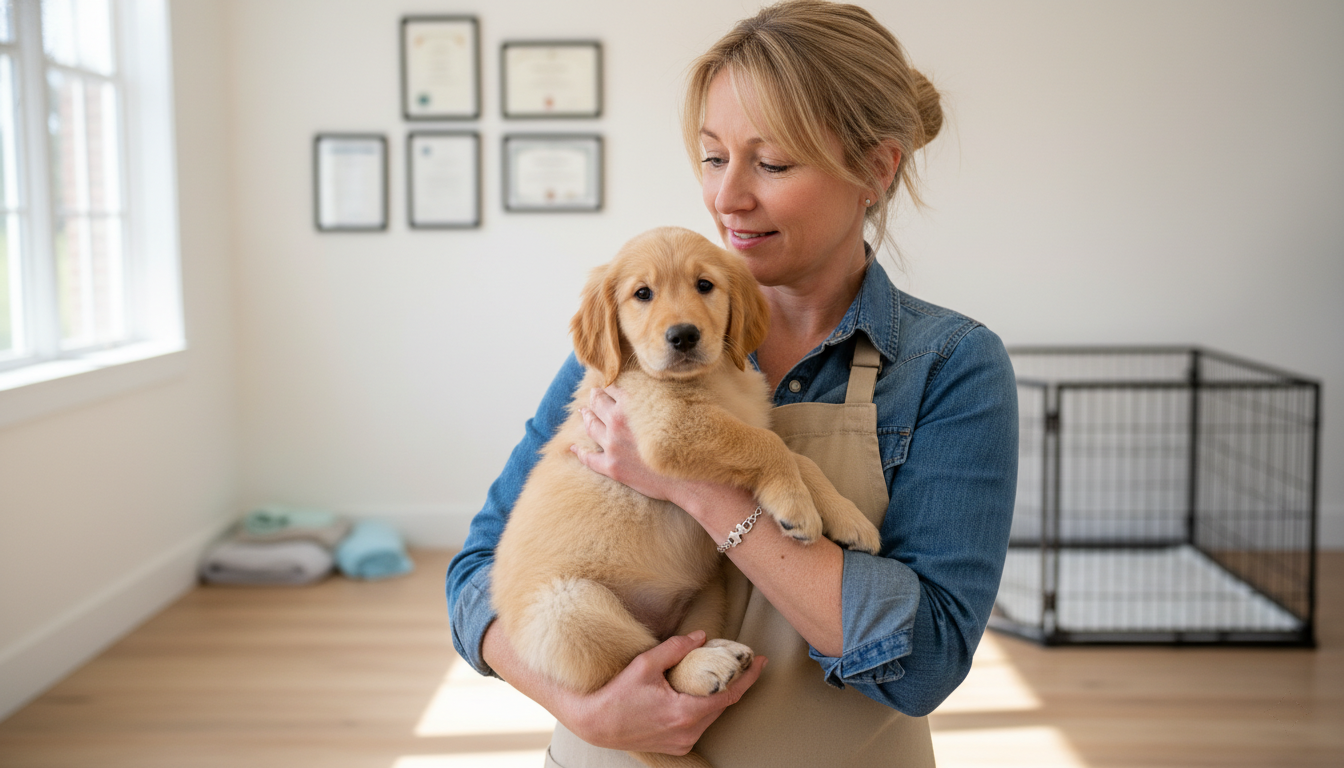 Animal Breeder Home Business Illustration