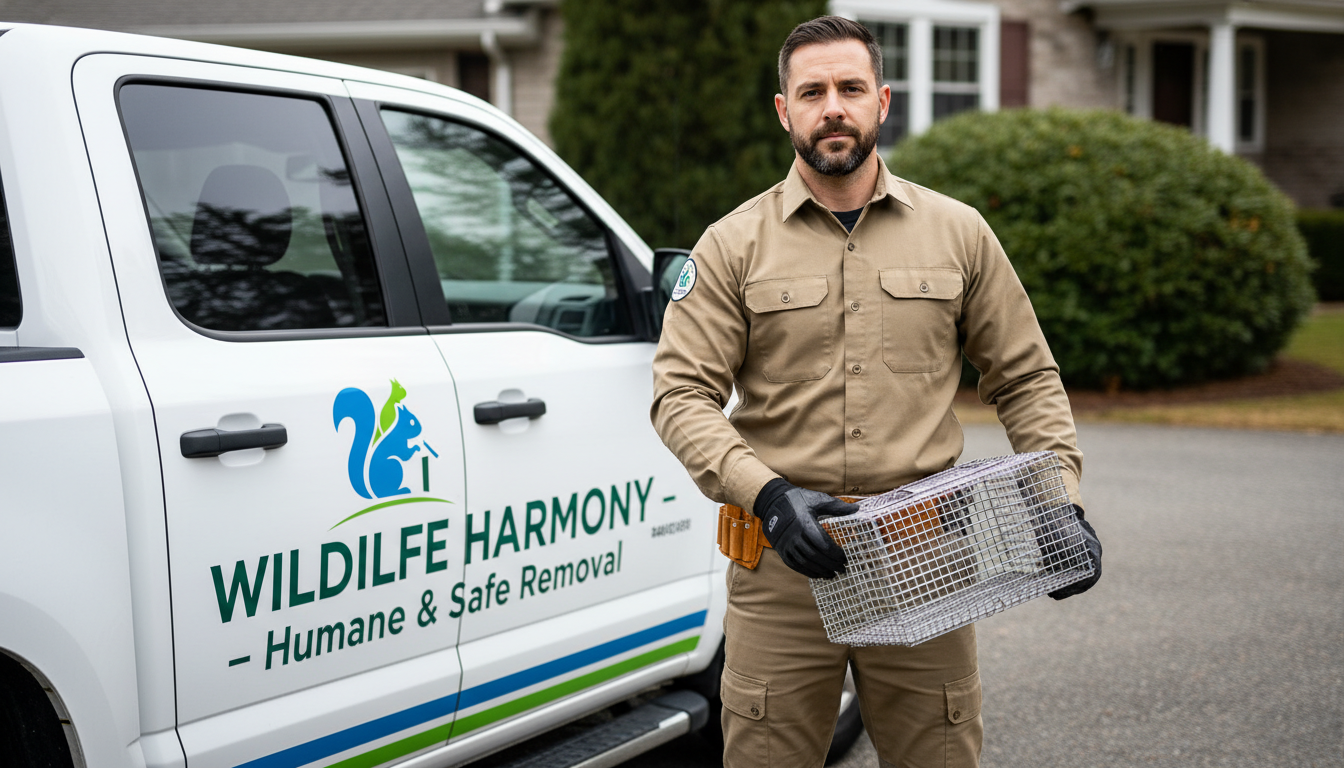 Animal Control Officer Home Business Illustration